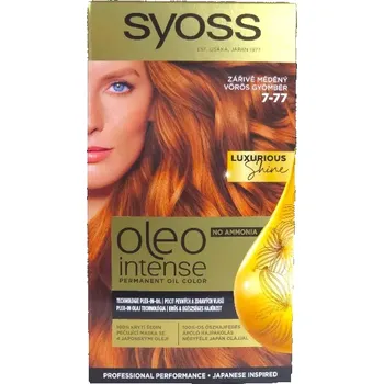 Barva na vlasy Syoss barva na vlasy, Intense oil: Blond Zářivě měděný