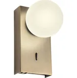 Redo 01-4658 - LED Nástěnné svítidlo NORMA LED/5W/230V CRI 90 USB bronzová