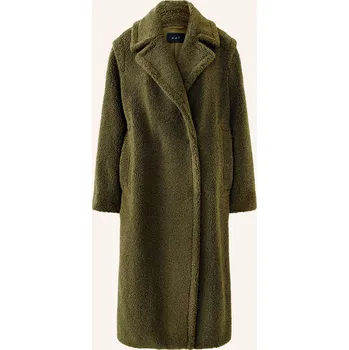 Dámský kabát Oui Dámský Teddyfellový Kabát, tmavě zelená, 38