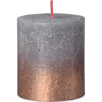 Svíčka Svíčka Rustic Sunset válec 68x80 mm Motiv: Eucalyptus Green + Copper