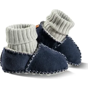 Dámské pantofle Dětské kožešinové capáčky Fellhof BALU Velikost: 17, Barva: modrá