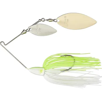 Umělá nástraha Keitech Třpytka Tee-Bone Spinnerbait DW 3/8 oz 10.5g Barva: White / Chart - UV