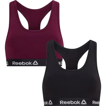 Podprsenka Reebok Dámská podprsenka, 2 kusy (černá/vínová, M)