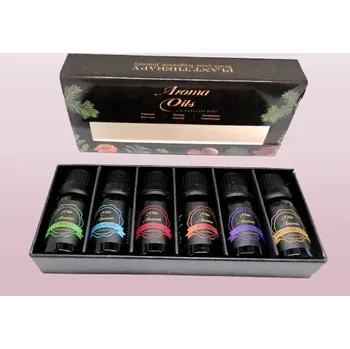 Dárková kazeta s vonnými olejíčky 6 ks – aromaterapie, relaxace a vůně domova