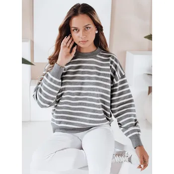 Dámský svetr Dámský svetr Dstreet MY2540 Barva: Šedá - tmavě, Velikost: M/L