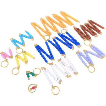 Dřevěná hračka Moyo Montessori Perlové řetězy