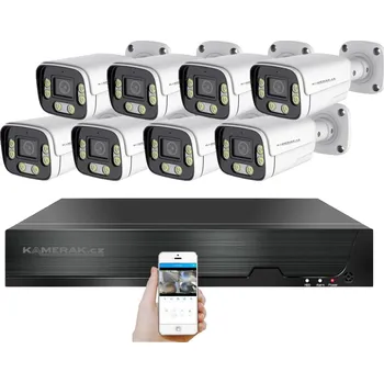 Kompletní kamerový systém PoE IP 8 kamerový set XM-806B 4MPx, CZ menu