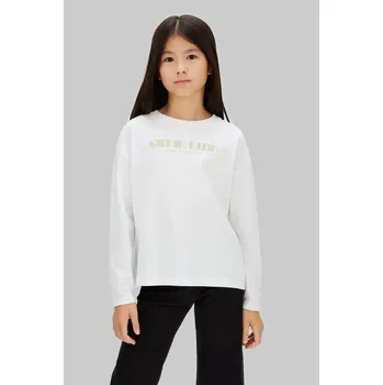 Chlapecké tričko Dětské bavlněné tričko s dlouhým rukávem Calvin Klein Jeans bílá barva, IG0IG03090 IG0IG03090.128.176.PPY2 00X, vel. 128