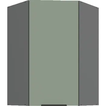 Kuchyňská skříňka 60 x 60 GN-90 1F (45°), Horní kuchyňská skříňka Aria aquamarine/antracit