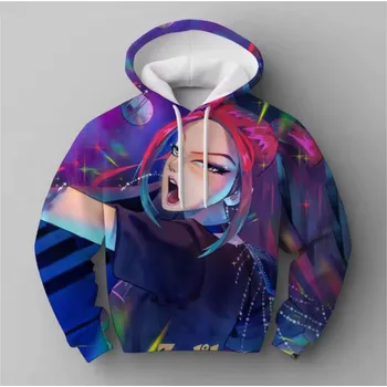 Chlapecký svetr KPop Demon Hunters (Lovkyně démonů) KPop Demon Hunters dětská mikina s potiskem (Huntrix) Motiv: AAZ8DU1580, Velikost: 110