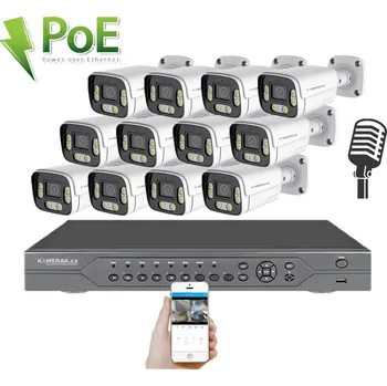 Kompletní kamerový systém PoE IP 12 kamerový set XM-1206B 4MPx, CZ menu