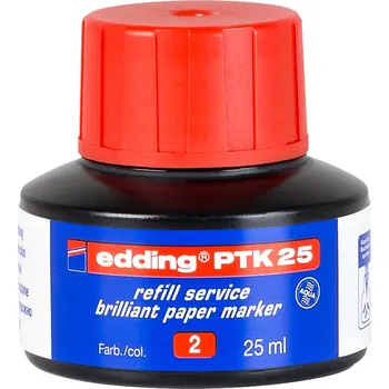 Inkoust pro fixy na papír Edding PTK25, červený