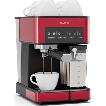 Příprava kávy Klarstein Arabica 1350W 20bar Pákový Kávovar Červený (10041522)