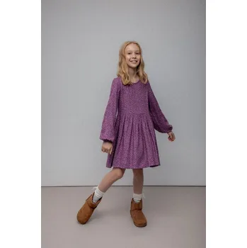 Dívčí šaty Dívčí šaty Coccodrillo fialová barva, midi, WINTER COSY GRIL JUNIOR ZC5128101WGJ 45X, vel. 140