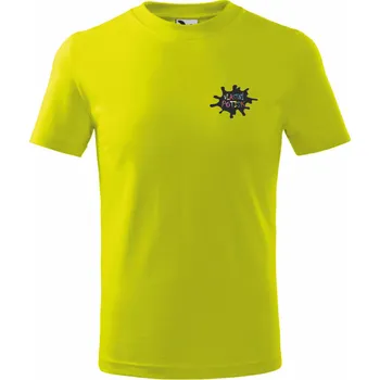 ON-DESIGN Dětské triko s vlastním potiskem Velikost: 110 cm/4 roky, Umístění potisku: levé prso, Barva: limetková