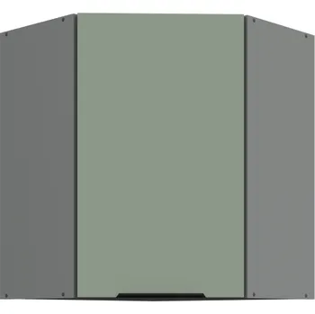 Kuchyňská skříňka 60 x 60 GN-72 1F (45°), Horní rohová kuchyňská skříňka Aria aquamarine/antracit