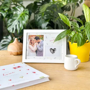 Svatební dekorace Svatební fotorámeček se sadou na otisky