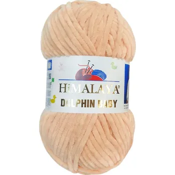 Galanterie Příze Dolphin Baby, 80384, světle oranžová (meruňková)