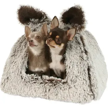 Pelíšek pro psa O´lala Pets Iglú Fido 38x38cm hnědý melír