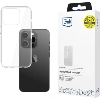 Pouzdro na mobilní telefon 3mk All-Safe ochranný kryt Armor case pro Apple iPhone 15 Pro, čirá 5903108527477