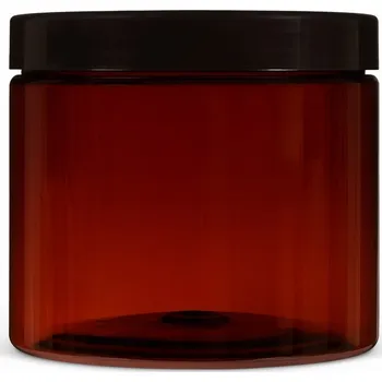 Dóza na potraviny Farm.inc Plastová dóza hnědá 500 ml s černým uzávěrem