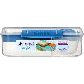 Dóza na potraviny Sistema Krabička na oběd Bento To Go 1,65l Barva: ocean blue