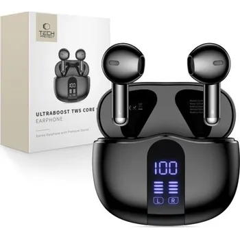 Sluchátka Tech-Protect | Tech-Protect Ultraboost Core G2 TWS bezdrátová sluchátka, černé