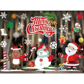 Vánoční dekorace Verk 26082 Vánoční nálepky na okno