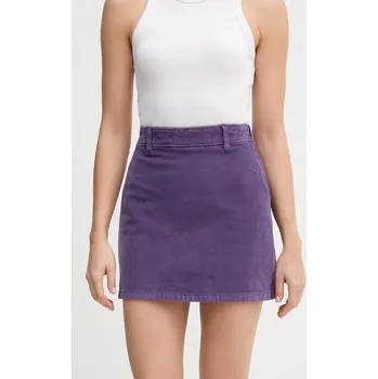 Dámská sukně Manšestrová sukně United Colors of Benetton fialová barva, mini, 41ULD005B 45X, vel. 36