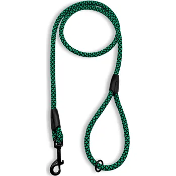 Vodítko pro psa PafDog® Klasické vodítko s poutkem na ruku, 8mm, 5 délek, extra pevné ZELENO-ČERNÉ DÉLKA VODÍTKA: 1.5 metru