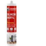 DEN BRAVEN Silikon akrylový tmel kartuše 280 ml, transparentní, před vytvzením bílá (20201RL)