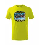 ON-DESIGN Dětské tričko BOMBARDINO CROCODILO Velikost: 110 cm/4 roky, Barva: limetková