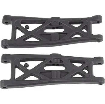 RC náhradní díl Associated RC10T6.2 FT přední spodní ramena, uhlíková verze, gull wing, 2 ks.