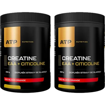 Aminokyselina AKCE 1+1 ATP Nutrition Creatine + EAA + Citicoline 400 g red blood orange