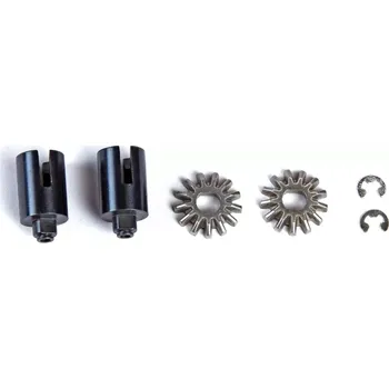 RC náhradní díl GM RACING Kuželové kola velká a hřídelky