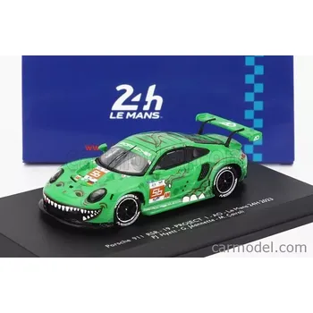 autíčko Spark-model Porsche 911 991-2 Rsr-19 4.2l Team Project 1-ao N 56 24h Le Mans 2023 Matteo Cairoli - Phillip Jeffrey Hyett - Gunnar Jeannette 1:87 Zelená