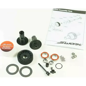 RC náhradní díl SWORKz kompletní kuličkový diferenciál, 1 ks.