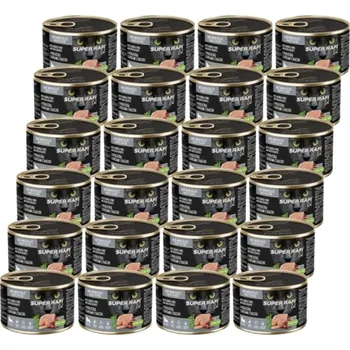 Krmivo pro kočku DOLINA NOTECI Super Rafi Cat P&F s perličkami a kachními srdíčky pro sterilizované kočky 24x185g