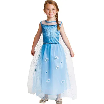 Karnevalový kostým Kostým dětský Princezna modré šaty vel. 3-4 roky