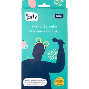 Karnevalový doplněk Svítící čelenka s ušima