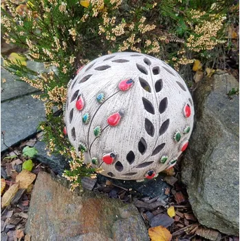 Svícen Keramická koule na svíčku se šípkem 20 cm