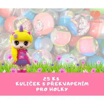 ostatní stavebnice Odměny pro holky 25 ks kuliček s překvapením
