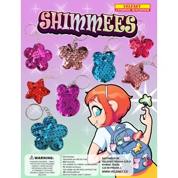 Flitrové klíčenky Shimmees