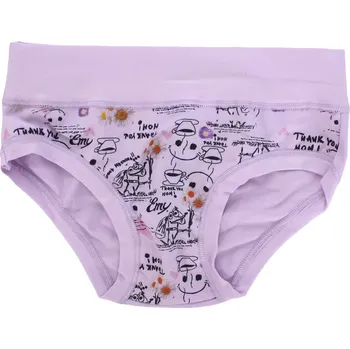 Dívčí kalhotky Emy Bimba s potiskem komiksu B2968 old mouve velikost 4