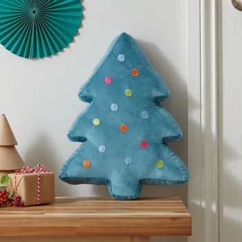 Dekorativní polštářek Sametový dekorační polštář s vánočním motivem 34x40 cm Christmas Tree – Catherine Lansfield ID_1682592