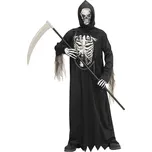 Kostým smrtka s maskou a řetězem 128 cm