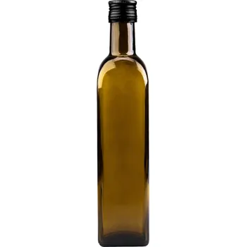 Lahev na olej se zátkou 0,5 l, kouřová