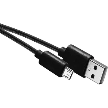 Datový kabel EMOS nabíjecí/datový kabel USB-A 2.0 / microUSB 2.0, 2m, černý 2335076021