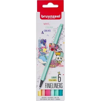 Bruynzeel Fineliner Light 6 Fixy 6 ks