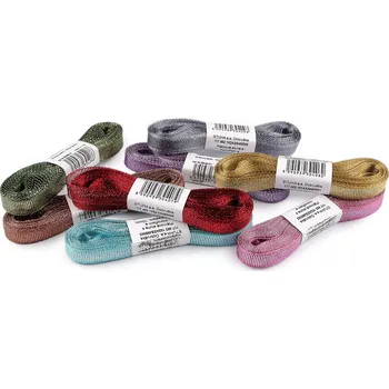 Stuha Brokátová stuha s lurexem šíře 10 mm